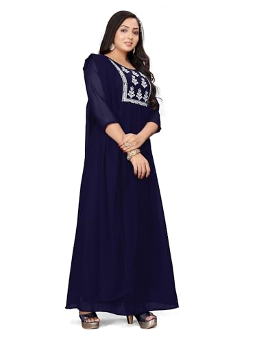 Image of Women's Georgette Fabric Kurti with Dupatta for Any Occassion | Kurti Set for Women