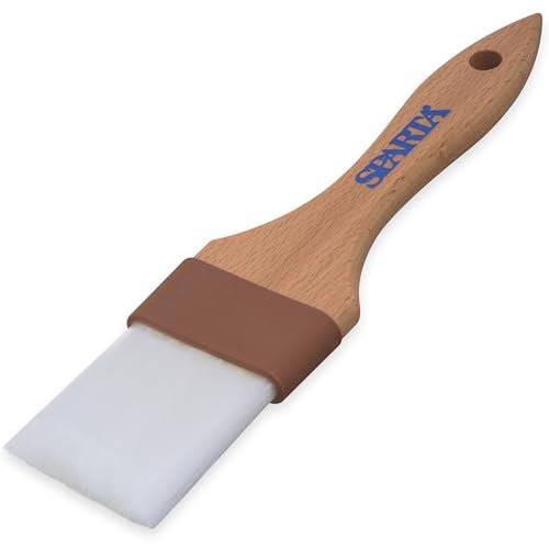 Image of SPARTA 4039700 Nylon Wide Brush, Flat With Nylon Bristles, 2 Inches, Brown, (Pack of 12)