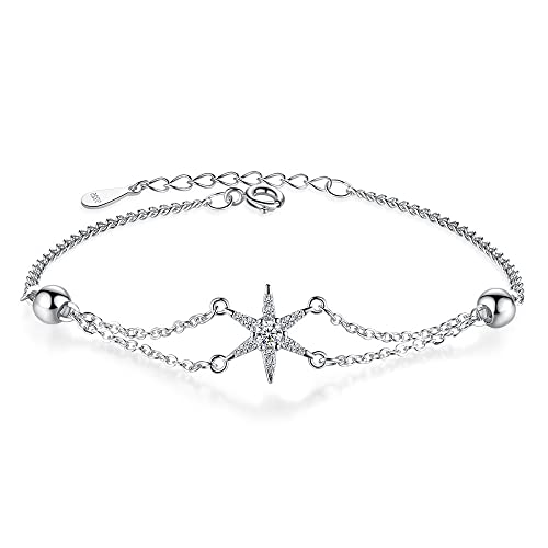 Bracelet Feng Shui étoile double couche, bijou raffiné pour femme