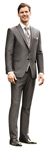 Wilvorst Hochzeitsanzug der Marke, grau, in einem Couture Uni, Drop8,...