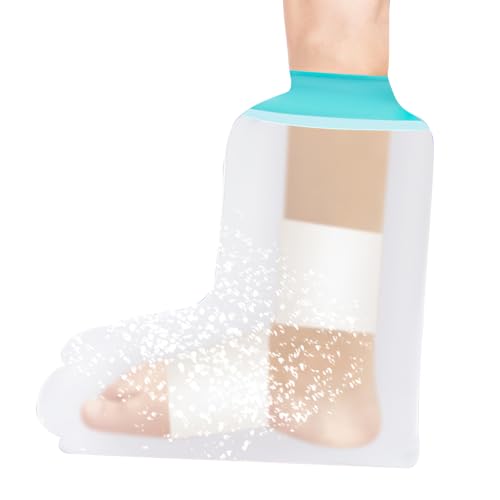 NIRJIK Protège-Pied Pour Douche Imperméable Et Antidérapant – Réutilisable Pour Adultes, Conçu Pour La Protection Des Plâtres Et Des Bandages, Gardien Des Blessures Au Cheville