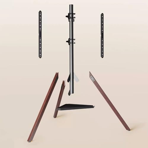 Soporte universal de TV de pie simple de madera sólida miniatura 7