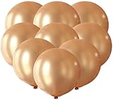 GuassLee 18 Inch Big Balloon Latex Giant Balloon Jumbo Thick Balloons for Photo Shoot/Birthday/Wedding Party/Festival/Event/Carnival Decorations 30ct/Pack Pearlized Gold