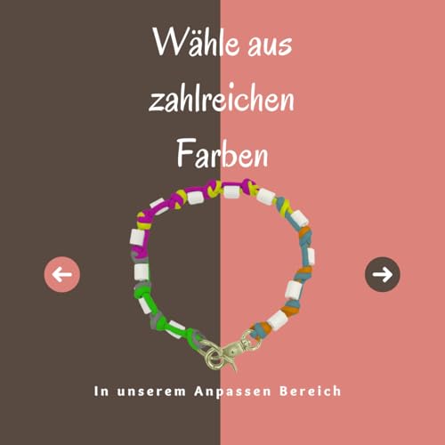 Pfoten Chic EM-Keramik Halsband für Hunde | viele Farben zur Auswahl | Konfigurierbar | Hundehalsband Handmade in Deutschland |