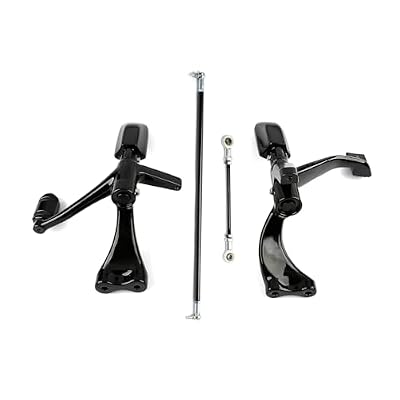 TCT-MT Forward Control Foot Pegs Kit Linkage Levers Fit for Harley Sportster 883 1200 2004-2013; Sportster 1200 Nightster (XL1200N) 2007-2012 Black