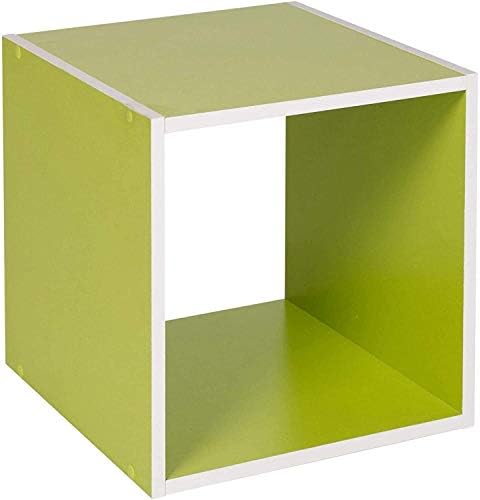 Albert Austin Book Shelf Cube Storage 1-2-3-4 Tier Cube Bookcase, Shelving Unit Display, Storage Unit for Office, Living Room Decor (Grey, 4 Tier)