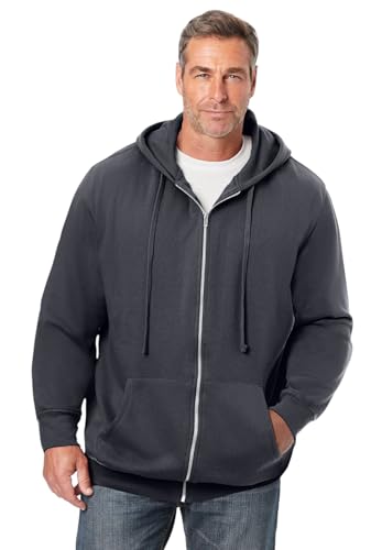 Image of KingSize Men's Big & Tall Fleece Zip-front Hoodie Jacket