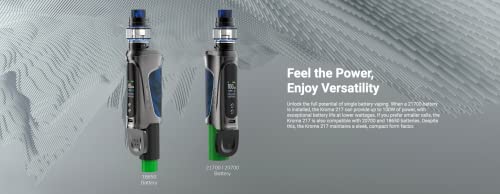 Innokin-Kroma-217-Z-Force-Vape-Kit--100W-Single-1865021700-Sub-Ohm-Vape-Kit-with-Slide-to-Fill-2ml-Innokin-Z-Force-Sub-Ohm-Tank-Compatible-with-Innokin-ZF-Coils-Marina-Blue