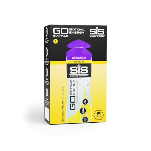 Amazon Science in Sport Science In Sport GO Isotonic Energy Gels, Running Gels with 22 g Carbohydrates, Low Sugar, Blackcurrant Flavour, 60 ml Per Serving (6 Pack) #ad