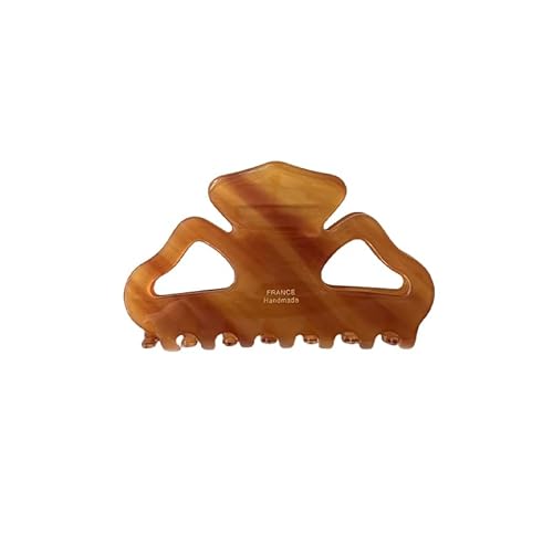 Korean style Simplicity Understated Elegance medium Woman Hair Grab Claw Clip (7Caramel coffee)