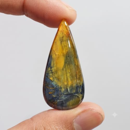 Natural Multicolor Pietersite 27 Ct Pear Cabochon Loose Gemstone Single Stone for Ring Pendant Necklace Making DIY Craft Jewelry 37x17x6 mm image 4