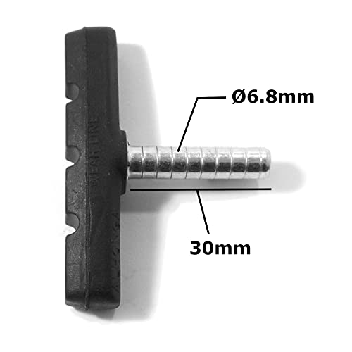 cyclingcolors 4X Bremsgummi Cantilever Bremsbeläge Bremsschuhe 60 mm Symmetrisch Kompatibel mit Shimano Bremsen Fahrrad