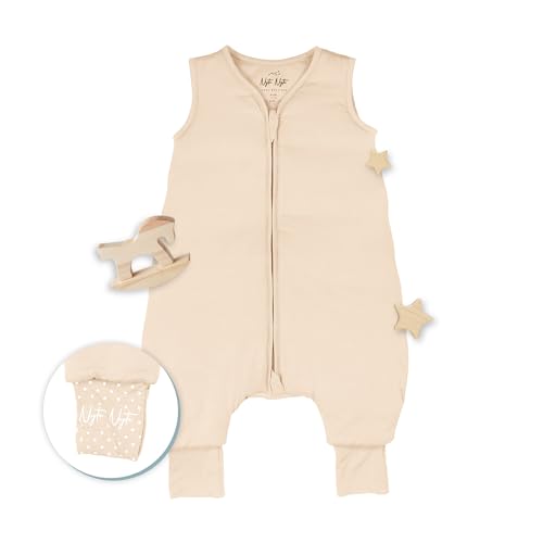 Image of Sleeveless Soft Baby & Toddler Sleeping Sack, Breathable with Adjustable Feet Cuffs & Anti-Slip Grip