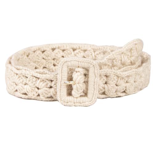 Crochet Belt for Women Knit Dress Jean Shirt Sweater Belts