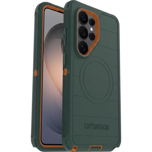 Image of OtterBox Samsung Galaxy S26 Ultra (Only) - Defender Series Case - Green Intrigue - Tough - Rugged & Durable - Samsung Galaxy Phone Case with Magnets