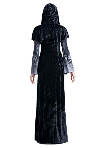 Image of Halloween Women Costumes Black Bat Fallen Angel Devil Vampire Witch Dress Adult Cosplay Accessories