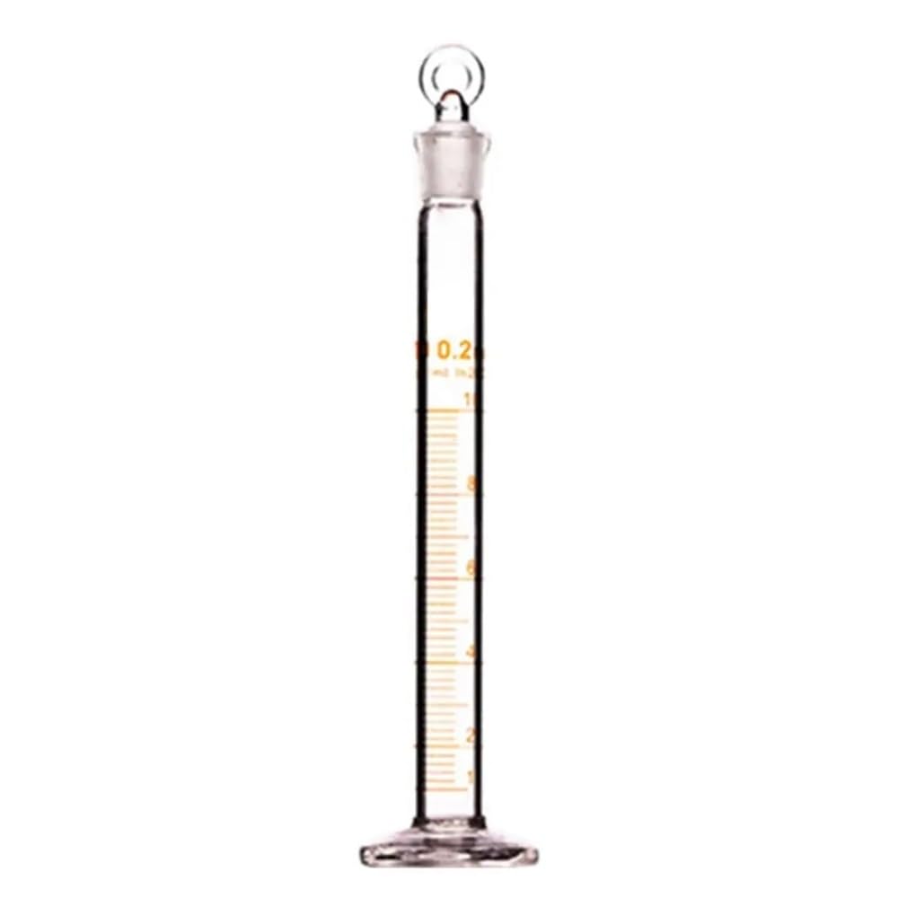 Equipos y suministros de laboratorio Probeta de laboratorio con tapón vidrio esmerilado