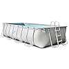Serenelifehome 17 foot pool above the ground steel frame swimming pool durable corrosion and puncture resistant wladder filter cover plastic spare parts 17 x 9 x 42  urban country home decor