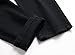 DGHM-JLMY Men's Slim Straight Zipper Pleated Jeans Stretch Fashion Comfort Pants Distressed Straight Fashion Denim Pants (Black,38)