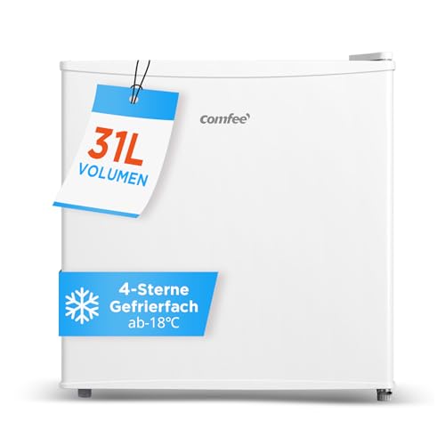 Comfee Freistehend, RCU40WH2(E) Mini Gefrierschrank/31L / 4-Sterne-Gefrierfach/Kompakte Größe/Reversibles Türscharnier/Verstellbare Standfüße / 147kWh/Jahr/Weiß Comfee Freistehend, RCU40WH2(E) Mini Gefrierschrank/31L / 4-Sterne-Gefrierfach/Kompakte Größe/Reversibles Türscharnier/Verstellbare Standfüße / 147kWh/Jahr/Weiß