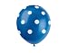 Latex Polka Dot Balloons, 12", Royal Blue, 6 Count