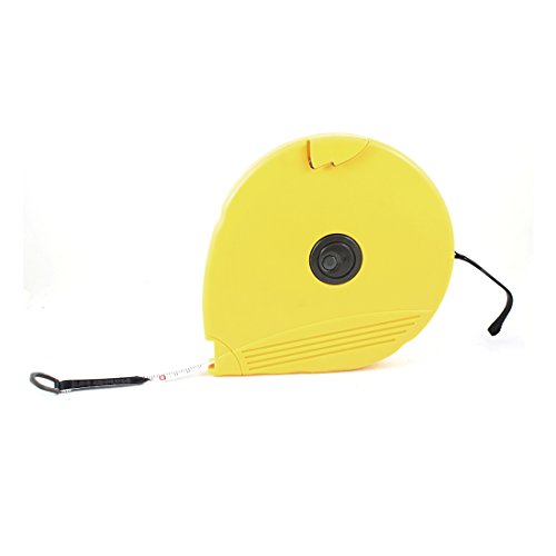 Aexit Portable Yellow Tools & Home Improvement Shell Metric Fiberglass Tape Measure 50M Tape Measures x 12mm