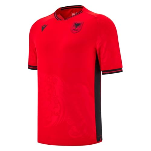 Macron Albanien Trikot Home 2025 rot S Herren
