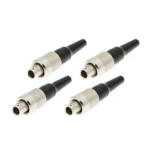 Alvins FVB 3 Pin Connector Male Plug for Sony| Zaxcom| Wisycom Transmitter(4 Pcs,Male)