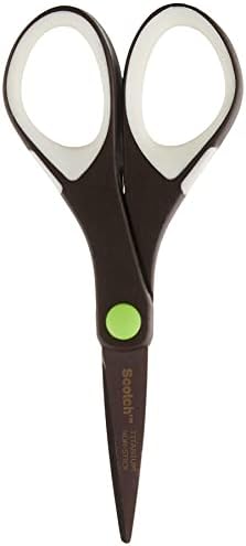 3M Scotch Precision Ultra Edge Titanium Non-Stick Scissors, Multi-Colour, 1.27 x 6.68 x 20.62 cm