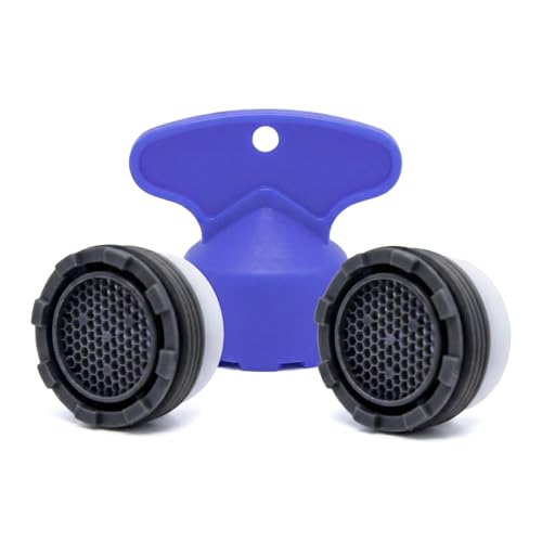 2-Pack RP53998 Faucet Aerator with removal wrench 2.2 Gpm M21.5 Replacement for Delta RP53998 for use with Talbott Pilar Waterfall and Victorian single handle kitchen faucets
