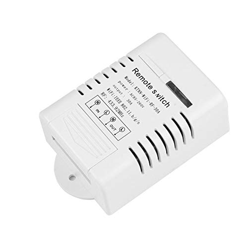 SaditY 30A Power WIFI Switch Controller 220V Mobile Phone APP Remote Control Relay Module Switch Smart Home Switch 110V-220V - (Color: White)