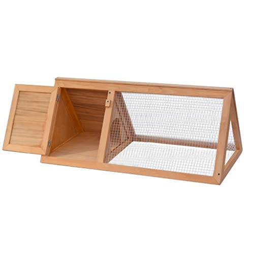 Vidaxl Animal Rabbit Cage Wood Outdoor Garden Terrace Patio Yard Wooden Pet Cage Chicken Mouse House Rabbit Hutch Small Animal Habitat #TOP8