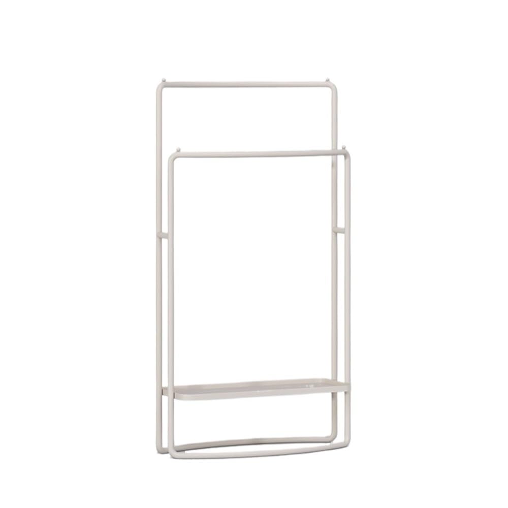 towel rail Bathroom Towel Rack Punch-free Floor-standing(Cream Grey)