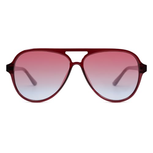 Image of SOJOS Classic Polarized Aviator Sunglasses for Women Men, Retro Trendy Aviators Shades SJ2201
