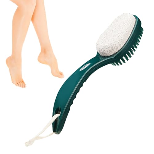 Pumice Stone and Brush - File del pie y herramienta exfoliante Callus Remover | Exfoliante para piel seca, raspador de piel dura, cepillo de cuidado de , herramienta de limpieza de ta