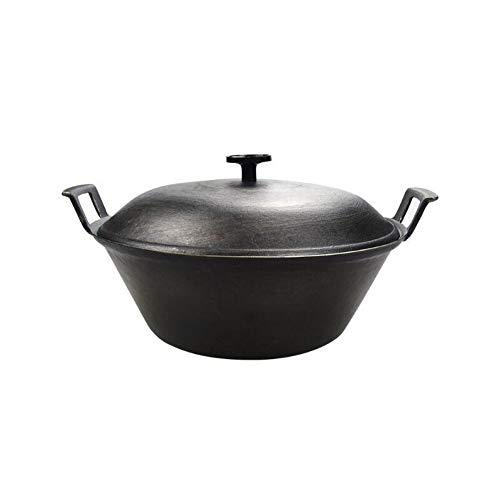 Cocina de Hierro Fundido u Cocina Wok Sartén Sopa Cocina u Cazuela sin Recubrimiento Cocina para estofado u Cazuela para estofado u Utensilios de Cocina Olla de Gas Sartén