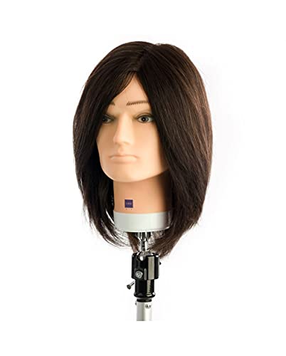  Testina per Barbieri Labor Pro Pratica per Acconciature Capelli 100% Naturale 30 cm