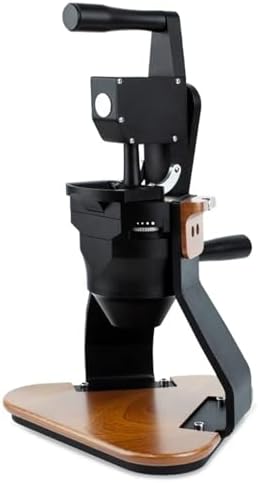 Conical Burr Coffee Grinder, Manual Espresso Mill, Adjustable Thickness Hand Crank for Espresso, Drip, French Press, & Cold Brew (B)