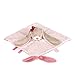 Nattou Doudou Plat Lapin Nina, Nina, Jade et Lili, 27 x 20 x 5 cm, Beige/Rose