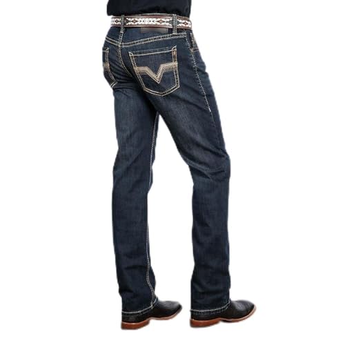 Rock & Roll Revolved Two Toned Reflex Jeans Blue