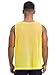 CHICTRY Mens Pennies Sports Scrimmage Training Vest Football Soccer Jersey Mesh Tank Top Team Yellow X-Large