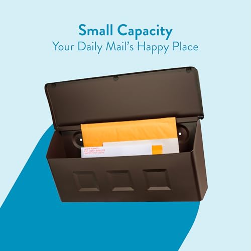 Image of Architectural Mailboxes Wayland Wall Mount Mailbox, Rubbed Bronze, Small (Pack of 4)