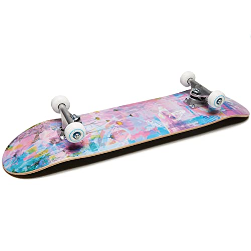 Image of [CCS] Skateboard Complete | Maple Wood | Professional Grade | Fully Assembled with Skate Tool & Stickers | Adults, Kids, Teens, Youth | Boys & Girls