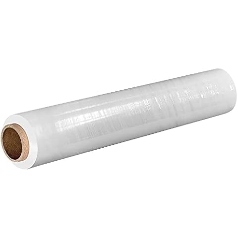 YUNJU Multi Use Strong Pallet Wrap Cling Film, 1x Tear Resistant Water & Moisture Proof Pallet Stretch Shrink Wrap for Moving House Furniture Wrap Packaging 400 x 250m Cover