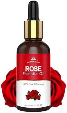 INTIMIFY Rose Essential Oil, For Face, Skin, Hair Growth, Diffuser, Soap Making 30 ml