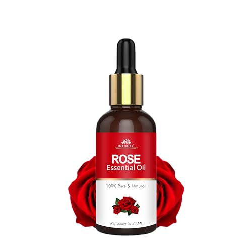 Image of INTIMIFY Rose Essential Oil For Hair, Face Glow, Diffuser 30 ml (Pack of 1)