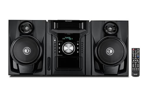 Sharp CD-BH950 Sharp 240W 5-Disc Mini Shelf Speaker System with Cassette and Bluetooth