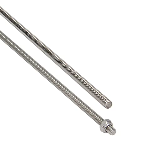 Zeberoxyz 10pcs/Pack M6 x 250mm Fully Threaded Rods, 304 Stainless Steel Threaded Rod - Image 4
