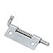 1Pc Stainless Steel Spring Barrel Bolt Latch Hinge Industrial Cabinet Welding Distribution Cabinet Spring Bolt Hinges(3inch-Left)