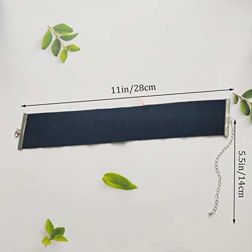 Collana girocollo nera Collana con colletto largo